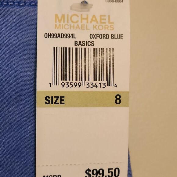 Michael Kors Izzy Cropped Skinny Jeans In "Oxford Blue" Size 8 NWT - Picture 5 of 9